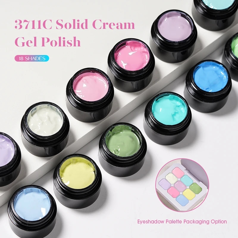 Solid Cream Gel Nail Polish